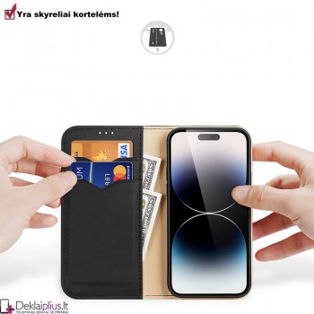 Dux Ducis Hivo odinis dėklas - juodas (Apple Iphone 15 Pro Max) Dux Ducis Hivo odinis dėklas - juodas (Apple Iphone 15 Pro Max)